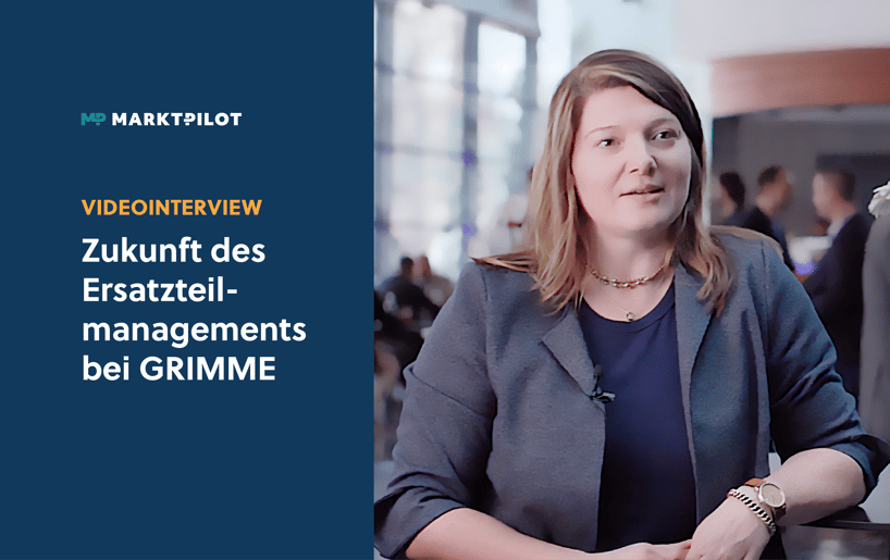 Foto von Julia Stahl-Behrens, Head of Parts beim Maschinenhersteller GRIMME, während des Videointerviews auf dem PARTS SUMMIT 2024