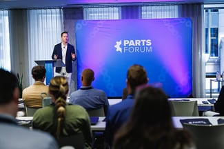 Wade Holeman at the PARTS FORUM 2025