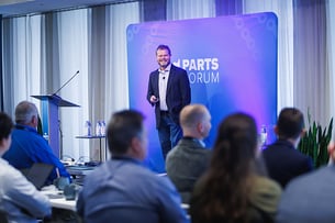 John Orton, Okuma America, at the PARTS FORUM 2025