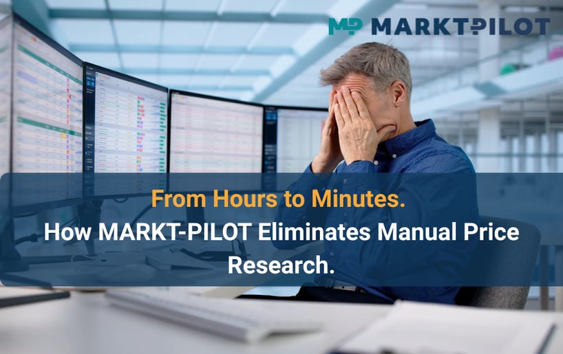 From hours to minutes.  How MARKT-PILOT eliminates manual price research.