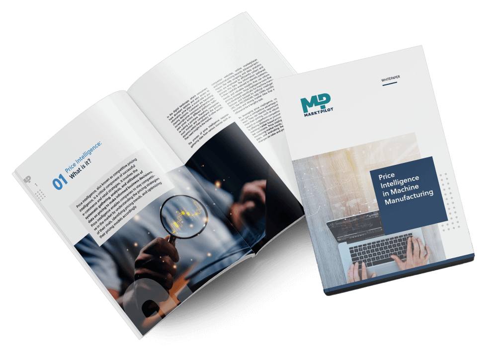 Mockup of the Whitepaper Price Intelligence in the Machine Manufacturing Industry