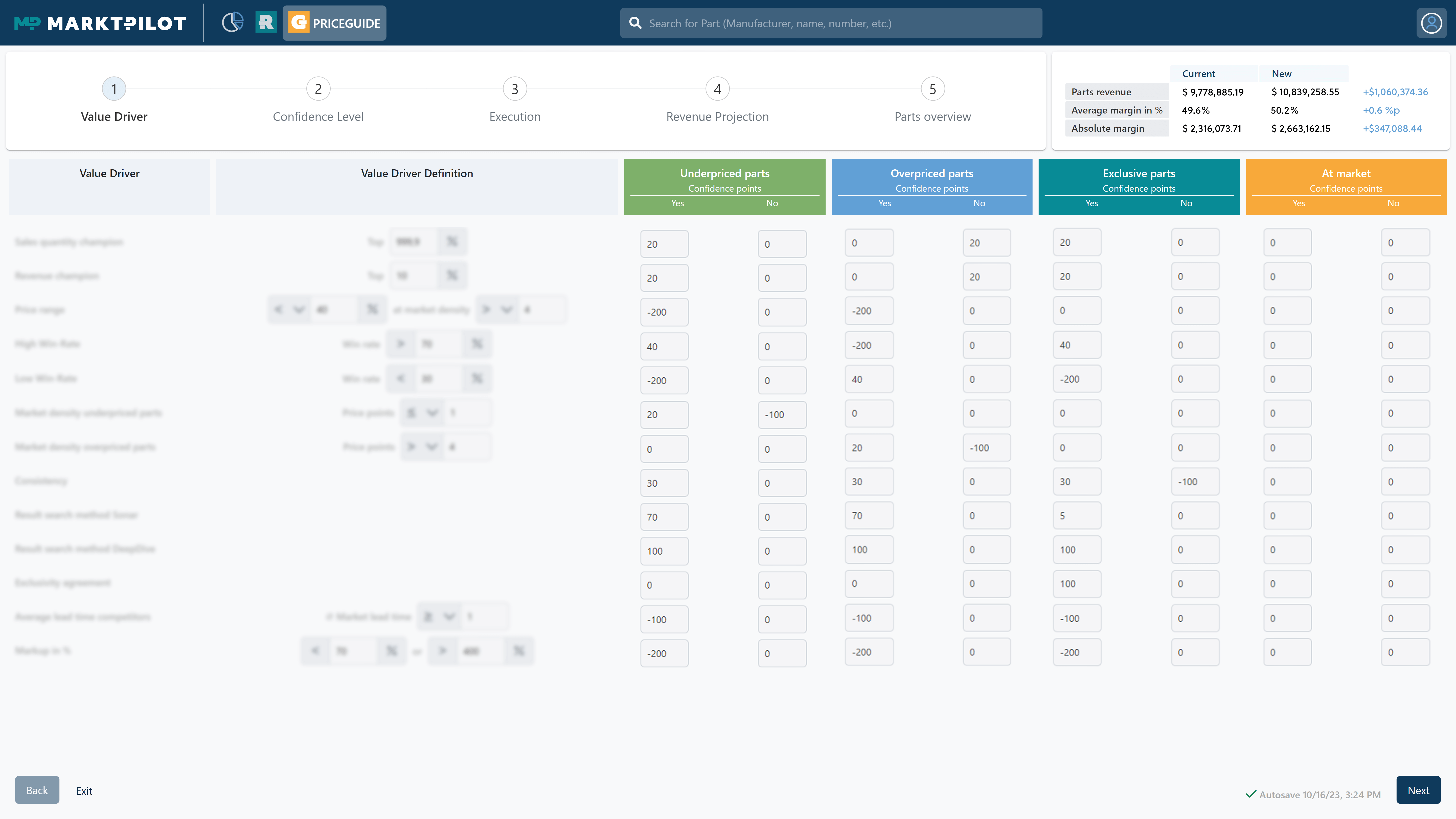 Define Value Drivers