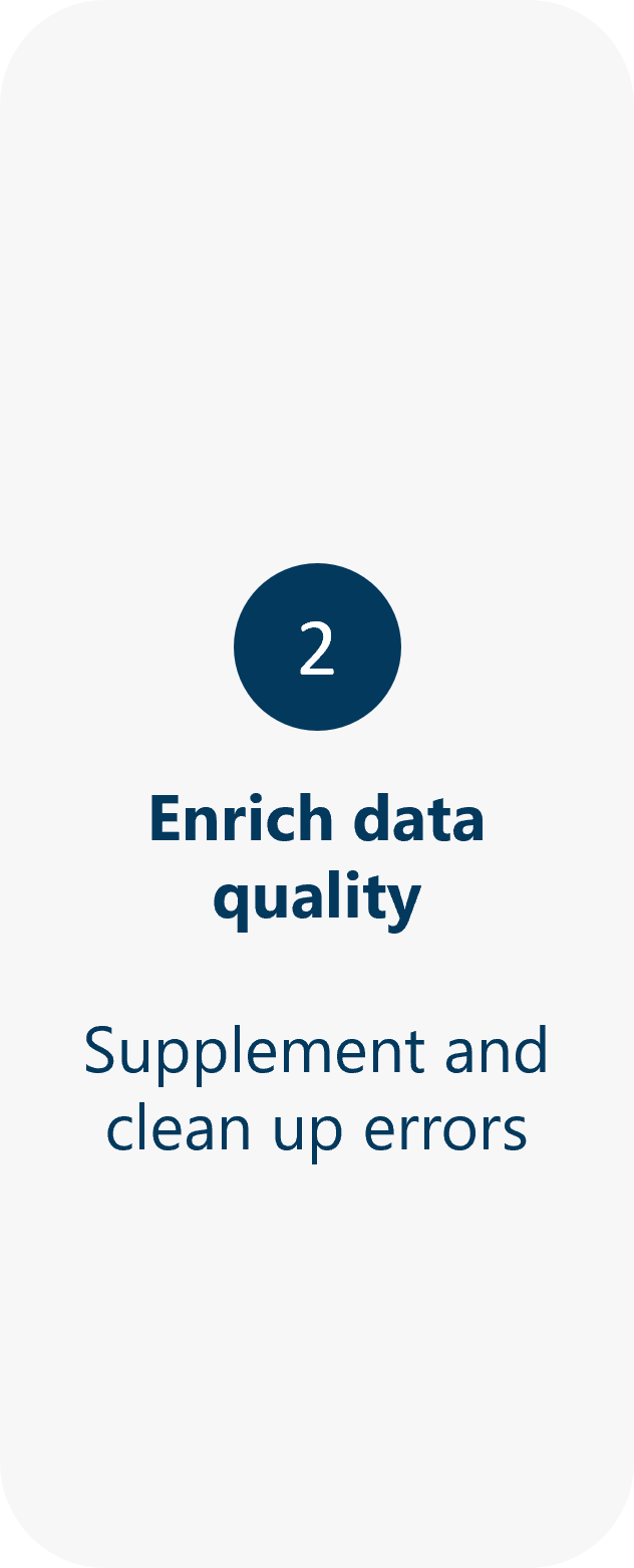 Enrich data quality